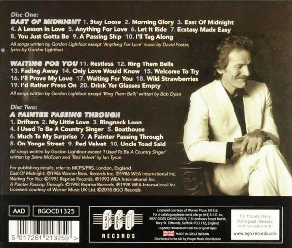 Gordon Lightfoot : East Of Midnight / Waiting For You / A Painter Passing Through (2xCD, Comp, RM)