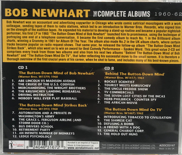 Bob Newhart : The Complete Albums 1960-62 (2xCDr, Comp)