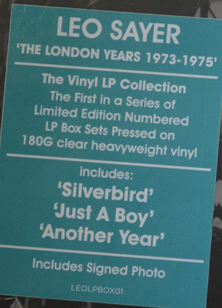 Leo Sayer : The London Years 1973-1975 (Box, Comp, Ltd, Num + 3xLP, Album, RE, 180)