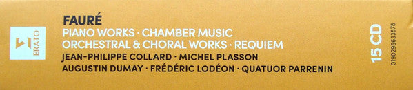 Gabriel Fauré - Jean-Philippe Collard ∙ Michel Plasson ∙ Augustin Dumay ∙ Frédéric Lodéon ∙ Quatuor Parrenin : Piano Works • Chamber Music • Orchestral & Choral Works • Requiem (12xCD, RE, RM + Box, Comp)