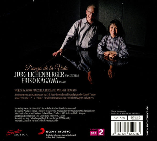 Jürg Eichenberger, Eriko Kagawa : Danza de la Vida (CD, Album)