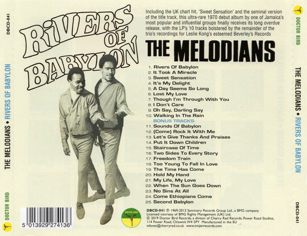 The Melodians : Rivers Of Babylon (CD, Album, RE, Exp)
