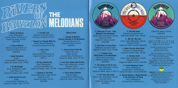 The Melodians : Rivers Of Babylon (CD, Album, RE, Exp)