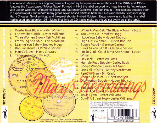Various : Queen Of Hits - The Macy's Recordings Story (CD, Comp)