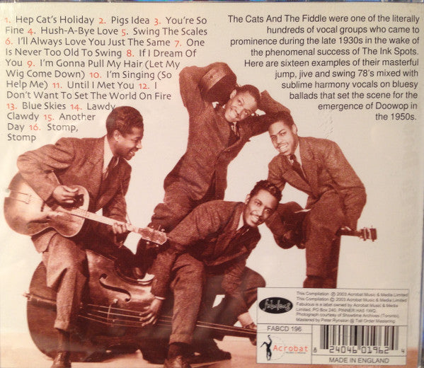 The Cats And The Fiddle : We Cats Will Swing For You 1940-1941 "Volume 2" (CD, Comp)