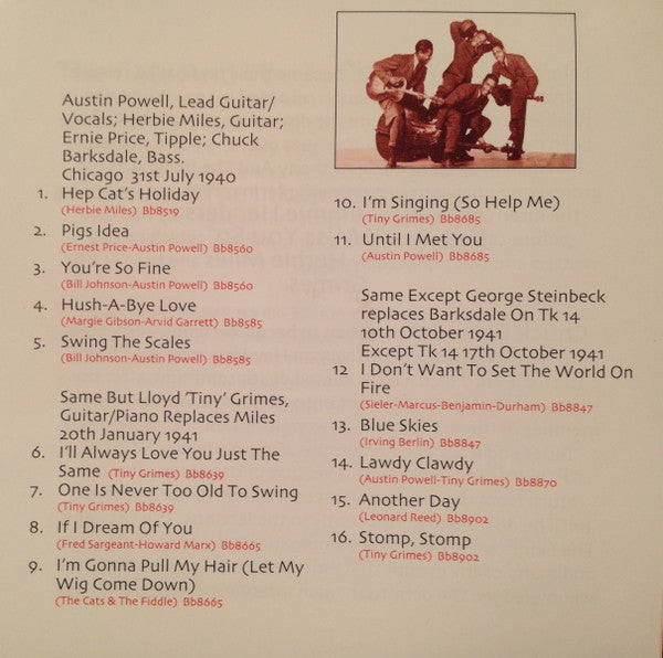 The Cats And The Fiddle : We Cats Will Swing For You 1940-1941 "Volume 2" (CD, Comp)