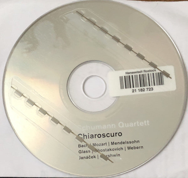 Schumann Quartett, Johann Sebastian Bach, Wolfgang Amadeus Mozart, Felix Mendelssohn-Bartholdy, Philip Glass, Dmitri Shostakovich, Anton Webern, Leoš Janáček, George Gershwin : Chiaroscuro (CD)