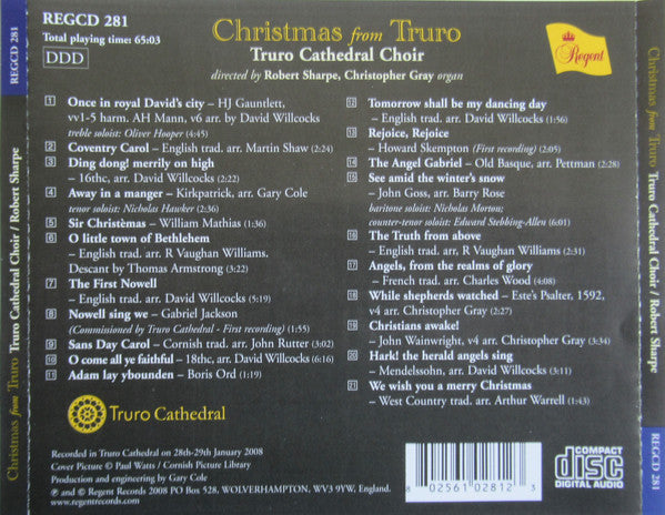 Truro Cathedral Choir Directed By Robert Sharpe (3) : Christmas From Truro (CD)