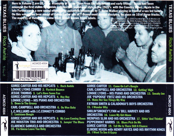 Various : Texas Blues: Rock Awhile Volume 2 (CD, Comp)