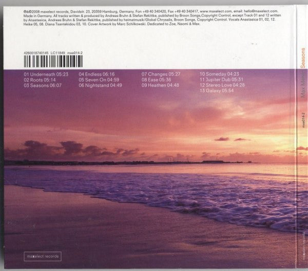 Max Melvin : Seasons (CD, Album, Dig)