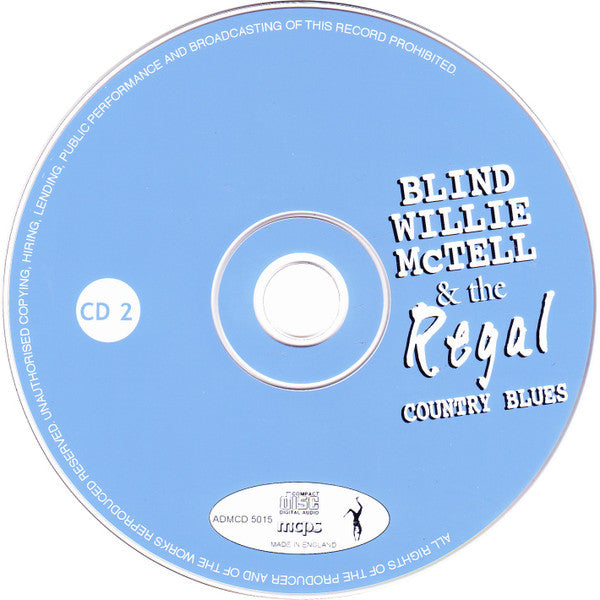 Blind Willie McTell : Blind Willie McTell & The Regal Country Blues (2xCD, Comp)