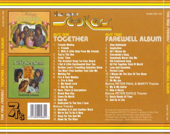 The New Seekers : Together / Farewell Album (2xCD, Comp, RM)