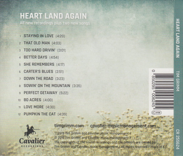 Tim Grimm : Heart Land Again (CD, Album, Dig)