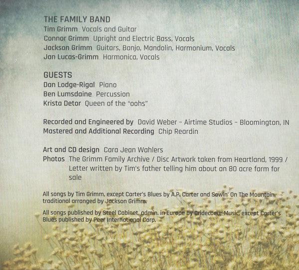 Tim Grimm : Heart Land Again (CD, Album, Dig)