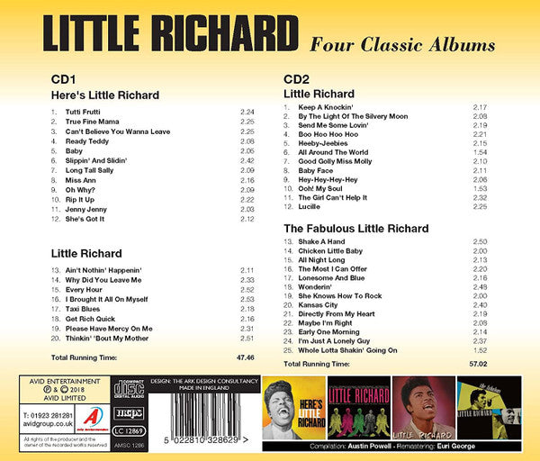 Little Richard : Four Classic Albums (2xCD, Comp, RM)