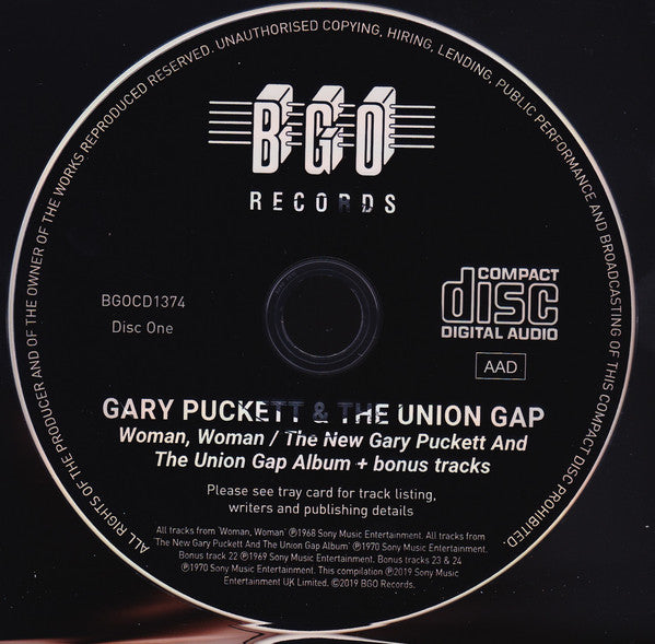 Gary Puckett & The Union Gap, Gary Puckett : Woman, Woman ☆ The New Gary Puckett And The Union Gap Album - The Gary Puckett Album + Bonus Tracks (CD, Album + CD, Album + Comp, RE, RM)