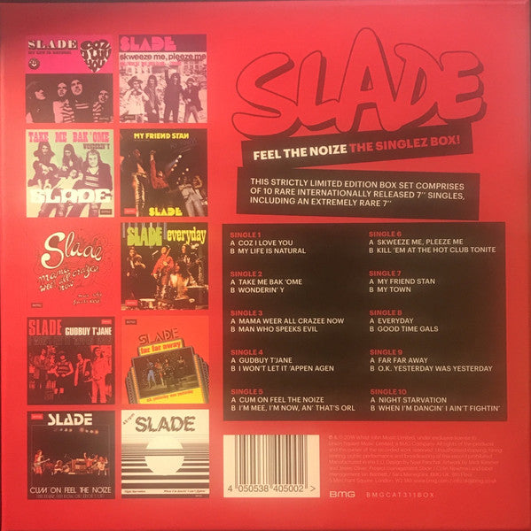 Slade : Feel The Noize The Singlez Box! (7", Single, RE + 7", Single, RE + 7", Single, RE +)