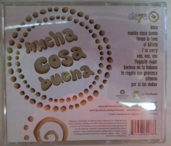 Sie7e : Mucha Cosa Buena (CD, Album)