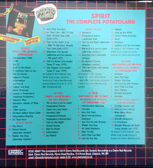 Spirit (8) : The Complete Potatoland (CD, Album, RE, RM + CD, Album, RE, RM + 2xCD, Albu)