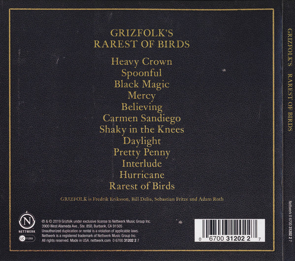 Grizfolk : Rarest Of Birds (CD, Album)