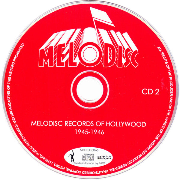 Various : Melodisc Records Of Hollywood 1945-1946 (2xCD, Comp)