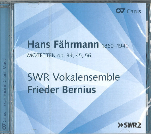 Hans Fährmann, SWR Vokalensemble Stuttgart, Frieder Bernius : Motetten Op. 34, 45, 56 (CD, Album)