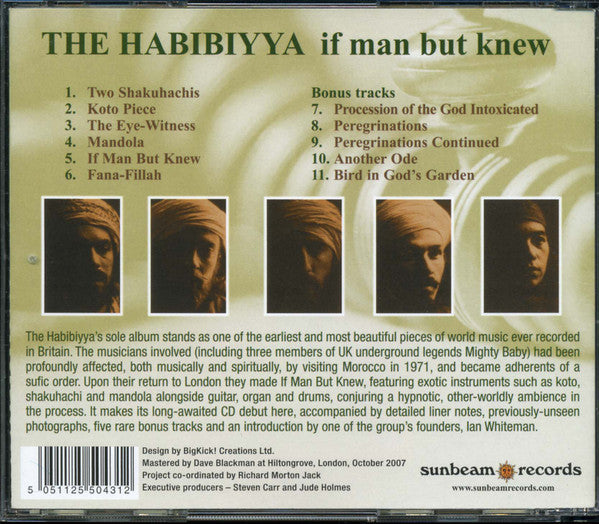 The Habibiyya : If Man But Knew (CD, Album, RE, RM, Bon)
