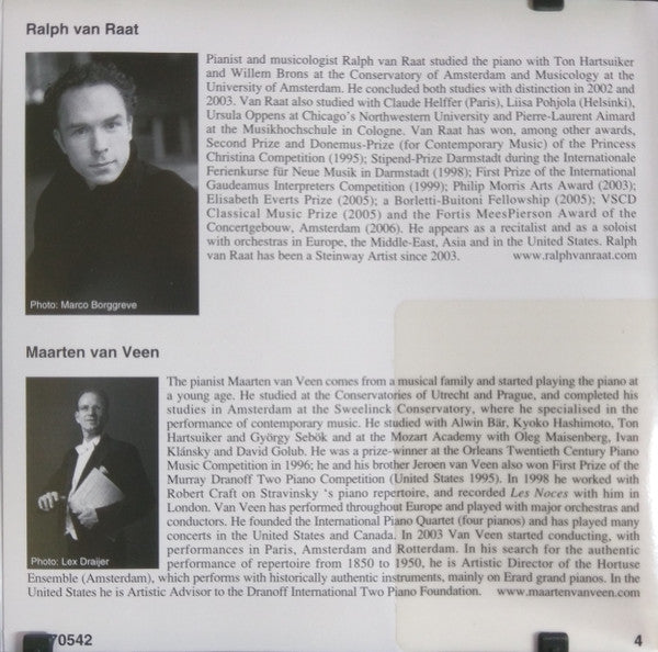 Magnus Lindberg, Ralph van Raat : Complete Piano Music (CD, Album)