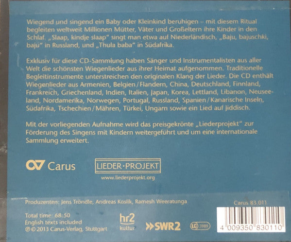 Various : Wiegenlieder Aus Aller Welt (CD + Box)