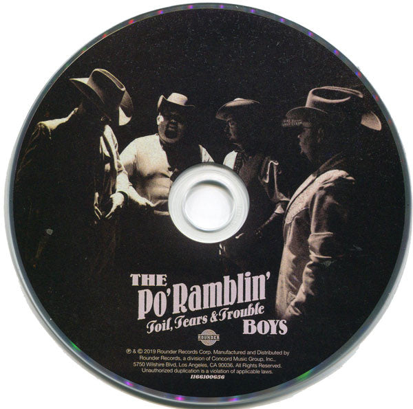 The Po' Ramblin' Boys : Toil, Tears & Trouble (CD, Album)