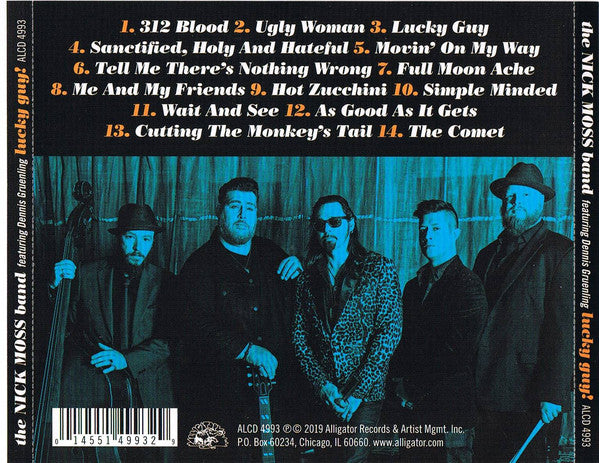 Nick Moss Band Featuring Dennis Gruenling : Lucky Guy! (CD, Album)