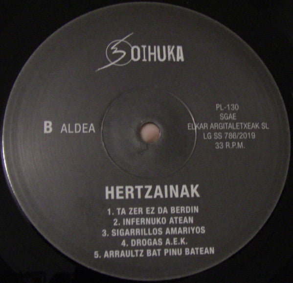 Hertzainak : Hertzainak (LP, Album, RE, Gat)
