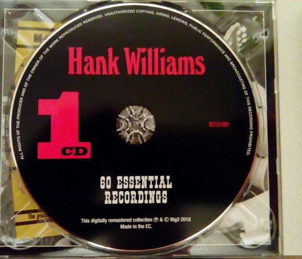 Hank Williams : 60 Essential Recordings (3xCD, Comp, RM)