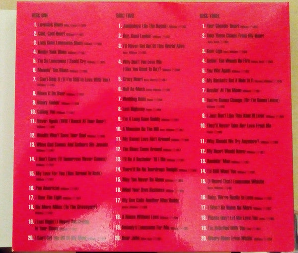 Hank Williams : 60 Essential Recordings (3xCD, Comp, RM)