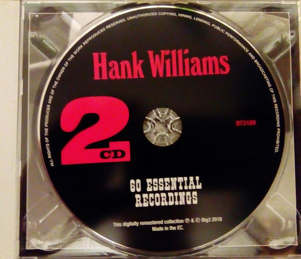 Hank Williams : 60 Essential Recordings (3xCD, Comp, RM)