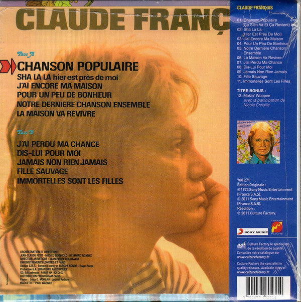 Claude François : Chanson Populaire... (CD, Album, RE, RM)