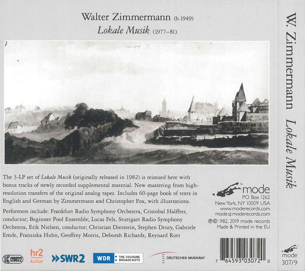 Walter Zimmermann : Lokale Musik (3xCD, Album, RE, RM)