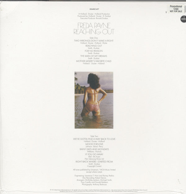 Freda Payne : Reaching Out (LP, Album, RE, 180)