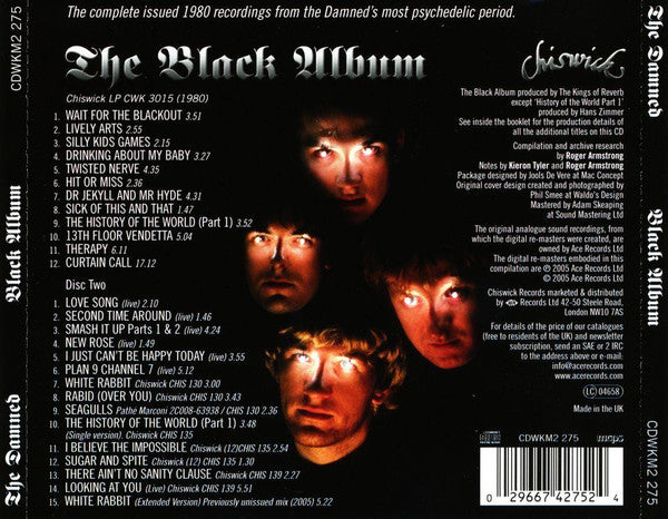 The Damned : The Black Album (2xCD, Album, RE, RM, Sou)