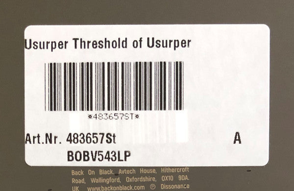 Usurper (2) : Threshold Of The Usurper (LP, EP, RE, Red)