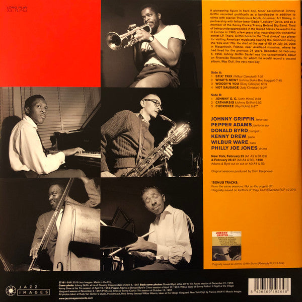 Johnny Griffin : Johnny Griffin Sextet (LP, Album, RE, Gat)