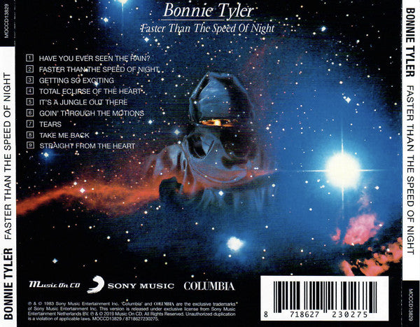Bonnie Tyler : Faster Than The Speed Of Night (CD, Album, RE)