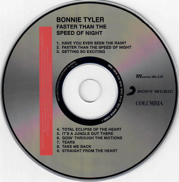 Bonnie Tyler : Faster Than The Speed Of Night (CD, Album, RE)