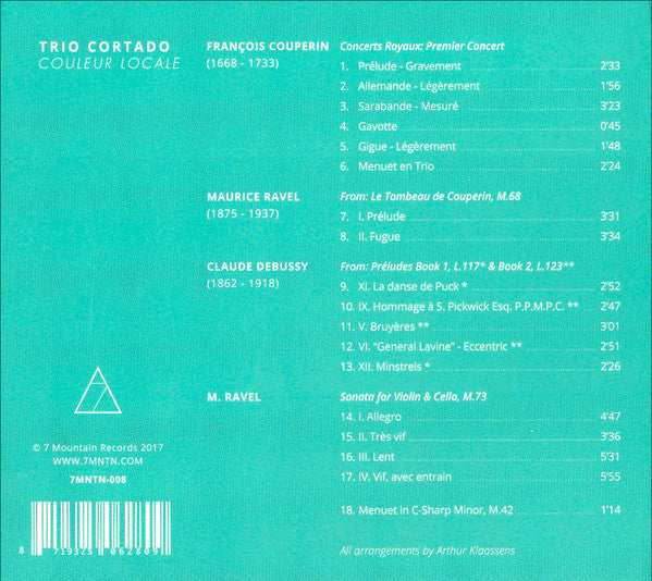 Trio Cortado : Couleur Locale (CD)