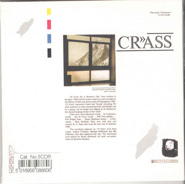 Crass : Ten Notes On A Summer's Day (CD, Single, RE, RM)