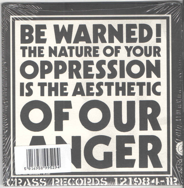 Crass : Yes Sir, I Will. (CD, Album, RE, RM)
