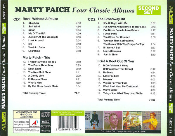 Marty Paich : Four Classic Albums (Second Set) (2xCD, Comp, RM)
