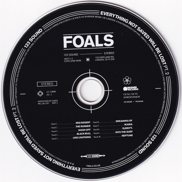 Foals : Everything Not Saved Will Be Lost Part 2 (CD, Album)