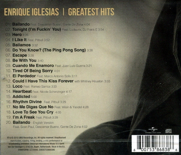 Enrique Iglesias : Greatest Hits (CD, Comp)