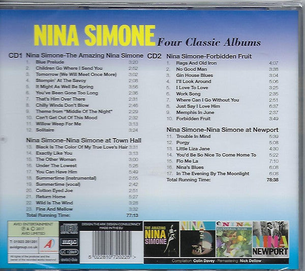 Nina Simone : Four Classic Albums (2xCD, Comp, RM)